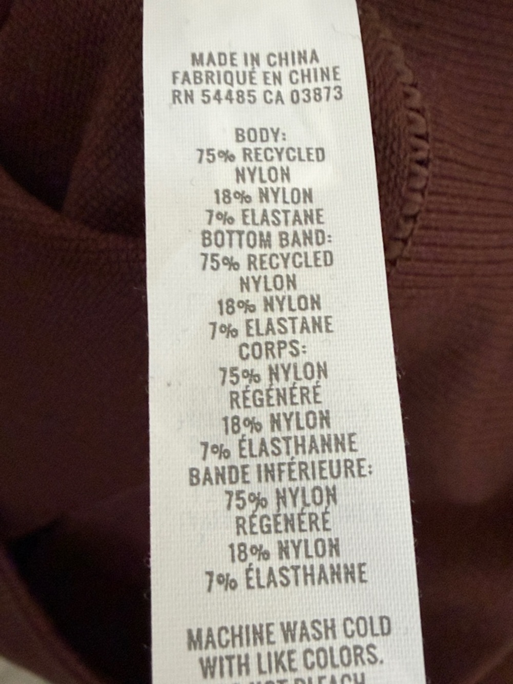 Offline by Aerie Cropped Long-Sleeve Crewneck Top - Brown size XXS - Picture 8 of 8